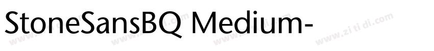 StoneSansBQ Medium字体转换